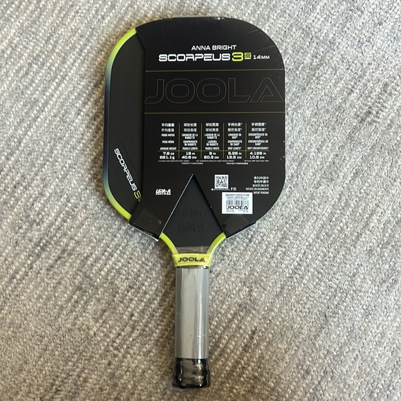 JOOLA Anna Bright Scorpeus 3A 14mm Professional Pickleball Paddle - Picture 2 of 5